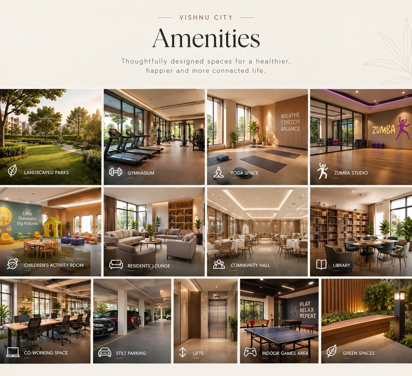 Vishnu City amenities